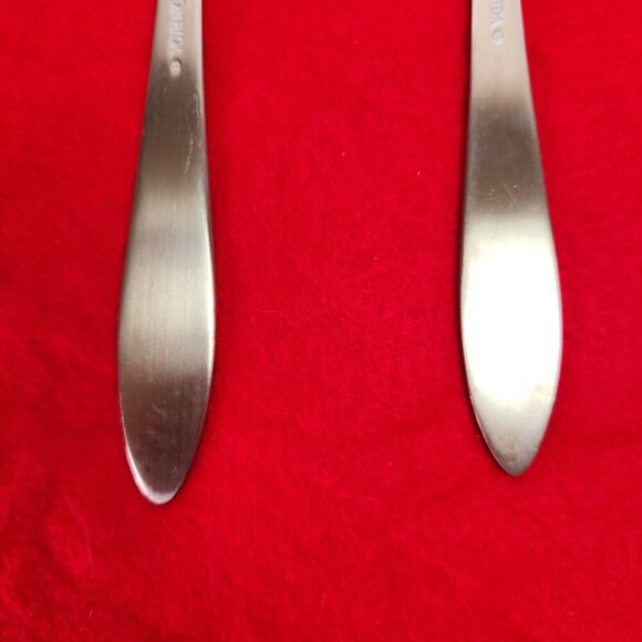 Oneida Slotted Serving Spoons Mooncrest Pattern 8" Set of 2 - Picture 9 of 9